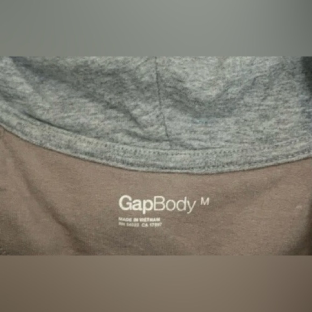 GAP GapBody Light Brown Cozy Cowl Neck Women's Medium Shirt Pullover Sweatshirt - Picture 3 of 6